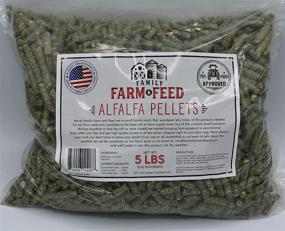 img 3 attached to 🌾 Family Farm and Feed: Alfalfa Hay Food for Small Pets - Young and Adult - Pellets - 5 lb