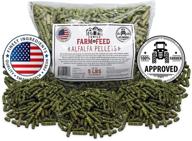 🌾 family farm and feed: alfalfa hay food for small pets - young and adult - pellets - 5 lb логотип