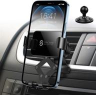 📱 syncwire car phone holder mount: upgraded gravity mount for iphone and samsung galaxy, ideal for air vent, fits smartphones under 6.7 inches logo