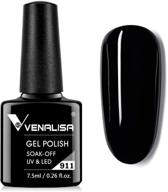 💅 станьте великолепной дома с гель-лаком venalisa pure black - идеальный вариант для маникюра высокого качества в стиле салона, который можно сделать самостоятельно! логотип