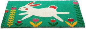 img 2 attached to 🐰 DII Bunny Folk Garden Natural Coir Doormat, 18x30" - Animal Collection