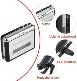 img 1 attached to 🎵 Cassette Tape to MP3 CD Converter: Portable USB Player for Converting Walkman Tapes to MP3 Audio - Compatible with PC & Laptop