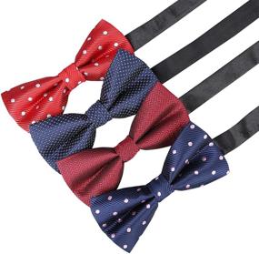 img 2 attached to Adjustable Pre Tied Elegant Different Colors Men's Accessories for Ties, Cummerbunds & Pocket Squares