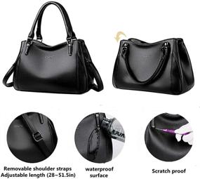 img 1 attached to Сумка Korejoli Handbags Сумка через плечо с несколькими карманами (красная)