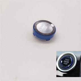 img 4 attached to 🚗 Enhance Your BMW's Style with Angelguoguo Crystal Engine Start Stop Switch Button Replace Cover - Compatible with BMW 1 3 5 Series E87 E90/E91/E92/E93 E60 X1 E84 X3 E83 X5 E70 X6 E71 Z4 (for E Chassis, Blue)