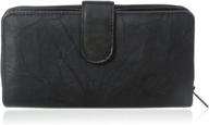 💼 navy buxton heiress checkbook wallet: chic women's handbags & wallets logo