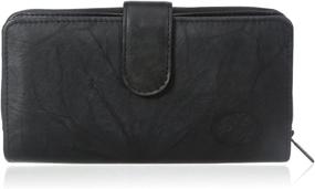 img 4 attached to 💼 Navy Buxton Heiress Checkbook Wallet: Chic Women's Handbags & Wallets