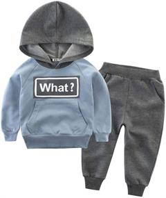 img 4 attached to Toddler Sweatshirt Jackets Outfits Clothing