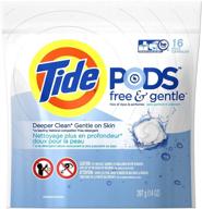 🌿 tide pods free & gentle - 16-count, 14 oz | optimal choice for sensitive skin logo