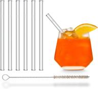 🌱 halm glass straws: reusable, plastic-free & eco-friendly - made in germany - dishwasher safe - ideal for smoothies and cocktails логотип