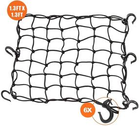 img 4 attached to OYEL Black Motorcycle Cargo Net