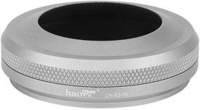 img 1 attached to 📸 Haoge LH-X51W Ultra-Thin Lens Hood with Adapter Ring Set - Ideal for Fuji Fujifilm FinePix X100V Camera Silver