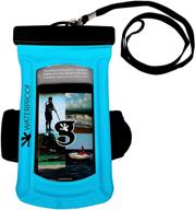 geckobrands float phone dry waterproof floating phone pouch iphone samsung logo