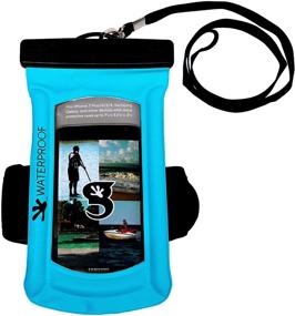 img 4 attached to Geckobrands Float Phone Dry Waterproof Floating Phone Pouch IPhone Samsung