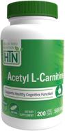 🌱 премиум ацетил l-карнитин - 500 мг, 200 капсул - веганский, без гмо, без вспомогательных веществ от health thru nutrition логотип