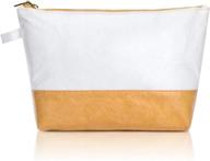 reseplass lightweight waterproof makeup pouch: keep your cosmetics dry and organized! logo