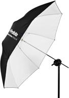 профото зонт неглубокий белый 105 см. логотип