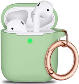 img 4 attached to Чехол для AirPods с цепочкой для ключей из розового золота