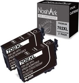 img 4 attached to 🖨️ NoahArk 2 Packs 702XL Remanufactured Ink Cartridges for Epson Workforce Pro WF-3720 WF-3730 Printers