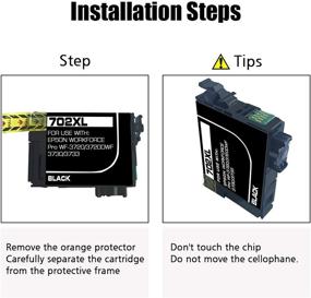 img 2 attached to 🖨️ NoahArk 2 Packs 702XL Remanufactured Ink Cartridges for Epson Workforce Pro WF-3720 WF-3730 Printers