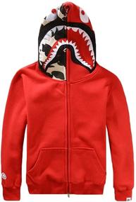 img 4 attached to Hoodie Sweatshirts Hip Hop Jacket Teenagers Boys' Clothing for Fashion Hoodies & Sweatshirts