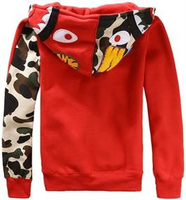 img 1 attached to Hoodie Sweatshirts Hip Hop Jacket Teenagers Boys' Clothing for Fashion Hoodies & Sweatshirts