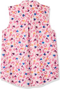 img 3 attached to Girls' Sleeveless Woven Tops by Spotted Zebra