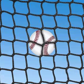 img 2 attached to 🎾 Aoneky Polyester Baseball Backstop Nets, 10x10ft / 10x15ft / 10x20ft / 15x15ft" - Enhanced Polyester Baseball Backstop Nets: 10x10ft, 10x15ft, 10x20ft, 15x15ft