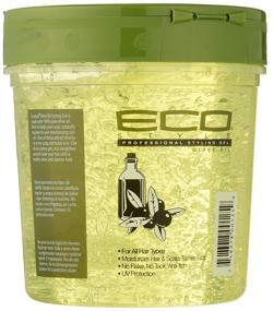 img 2 attached to 🌿 ECOCO Eco Style Gel 100% Pure Olive Oil: Achieve Healthy Shine, Tame Split Ends, and Nourish Scalp with Weightless Style, Longer-lasting Superior Hold - 24 Fl Oz