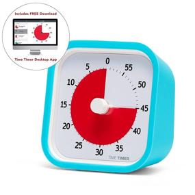 img 3 attached to ⏰ Sky Blue TIME TIMER 60 Minute MOD Education Edition ⁠— Visual Timer for Kids Classroom Learning, Elementary Teachers Desk Clock, Homeschool Study Tool and Office Meetings with Silent Operation