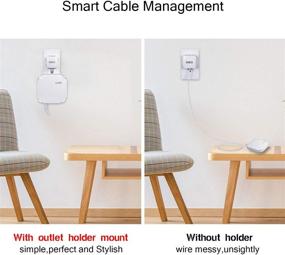 img 3 attached to HOLACA Outlet Mount Hanger For Eero Home WiFi And Eero Pro Mesh WiFi System-Easily Be Moved-Saving Space-No Messy Wires And Screws (3 Pack)