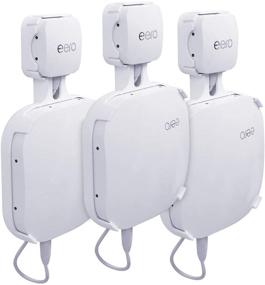 img 4 attached to HOLACA Outlet Mount Hanger For Eero Home WiFi And Eero Pro Mesh WiFi System-Easily Be Moved-Saving Space-No Messy Wires And Screws (3 Pack)