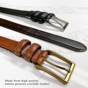 img 2 attached to Goffredo Oil Tanned Italian Leather Men's Belts: Genuine Accessories of Exceptional Quality