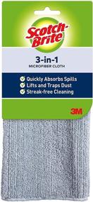img 2 attached to Ultimate Cleaning Convenience: Discover 🧽 the Scotch-Brite 3-in-1 Microfiber Kitchen Cloth!