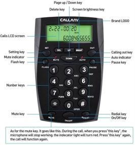 img 3 attached to Повысьте эффективность общения с помощью CALLANY 📞 телефона Call Center и наушников с шумоподавлением (HT500)