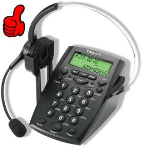 img 4 attached to Повысьте эффективность общения с помощью CALLANY 📞 телефона Call Center и наушников с шумоподавлением (HT500)