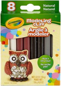 img 3 attached to 🖍️ Глиняная пластилинка Crayola: Натуральные цвета, отличный подарок для детей, 0.6 унции (57-0314)