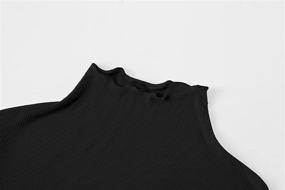 img 2 attached to 👚 Ultimate Comfort and Style: Ribbed Turtleneck Sleeve Undershirt Lettuce Women's Clothing for Lingerie, Sleep & Lounge
