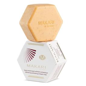 img 4 attached to 🧼 Makari Classic Exfoliating Antiseptic Soap 7 oz. – Cleansing & Moisturizing Bar Soap for Face & Body – Fades Dark Spots, Acne Scars, Blemishes & Hyperpigmentation, Promotes Skin Health