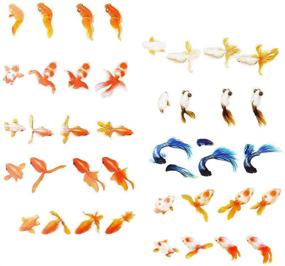 img 1 attached to 🐠 Daimay 10 Sheets 3D Goldfish Artificial Koi Pond Clear Film Sticker - Resin Decorative Sticker for DIY Gold Fish Mold, Painting, and Art Design