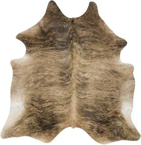 img 3 attached to 🐄 Tomtom Cowhides Brindle Medium Cowhide Rug: 100% Natural Leather Rugs, 7' x 6' - Rich Brindle Pattern