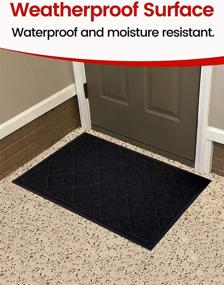 img 2 attached to Duraloop Mesh Entrance Door Mat – Plaid Design 35” x 23” – Anti Slip, Durable & Washable – Universal Use for Outdoors & Indoors – Dirt and Dust Absorber – SlipToGrip