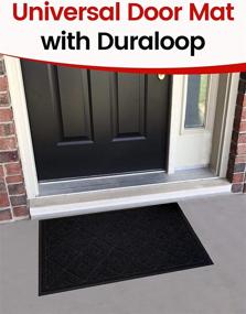 img 3 attached to Duraloop Mesh Entrance Door Mat – Plaid Design 35” x 23” – Anti Slip, Durable & Washable – Universal Use for Outdoors & Indoors – Dirt and Dust Absorber – SlipToGrip