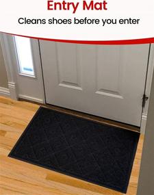 img 1 attached to Duraloop Mesh Entrance Door Mat – Plaid Design 35” x 23” – Anti Slip, Durable & Washable – Universal Use for Outdoors & Indoors – Dirt and Dust Absorber – SlipToGrip