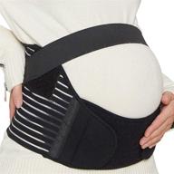 🤰 neotech care maternity belt - pregnancy support waist/back/abdomen band, black, size l логотип