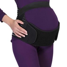 img 1 attached to 🤰 NeoTech Care Maternity Belt - Pregnancy Support Waist/Back/Abdomen Band, Black, Size L