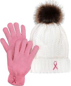 img 4 attached to Womens Winter Knitted Beanie Awareness Outdoor Recreation for Outdoor Clothing