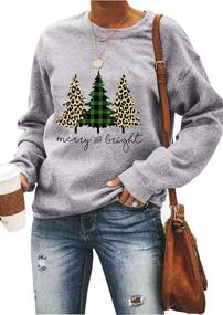 img 4 attached to Graphic Sweatshirt Little Christmas Sweaters