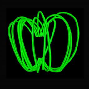 img 3 attached to 🎃 Vibrant Green EL Wire - 2 Pack 9.8ft/3M Neon Glow Rope Light with Battery Pack for Parties & Halloween Decoration