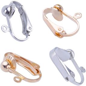 img 2 attached to 📎 BronaGrand 20pcs Clip-on Earring Converter with Convenient Open Loop - Gold and Silver